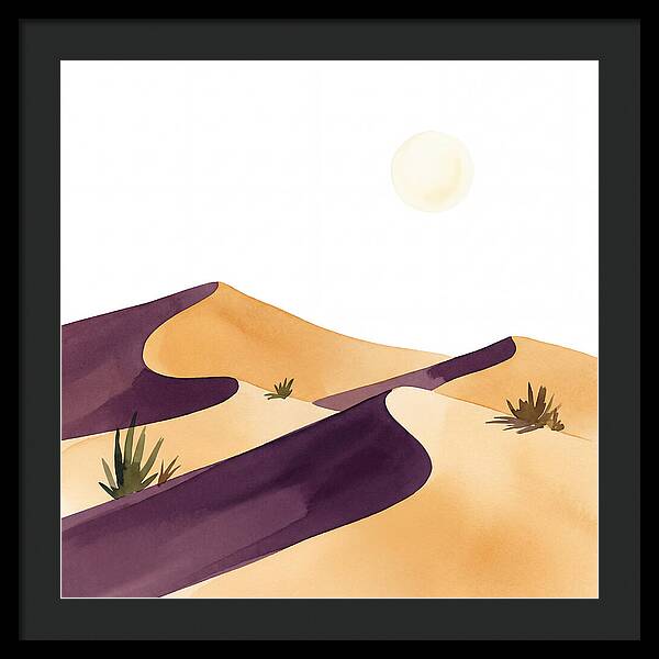 Gentle Curves Of Sand Dunes