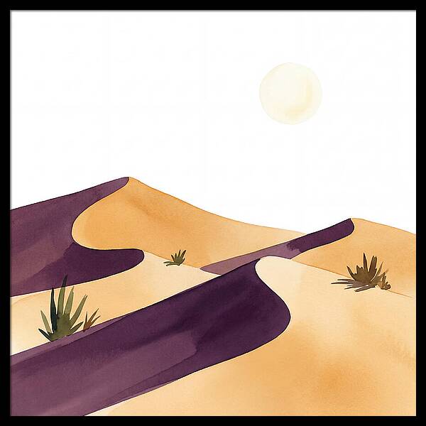 Gentle Curves Of Sand Dunes
