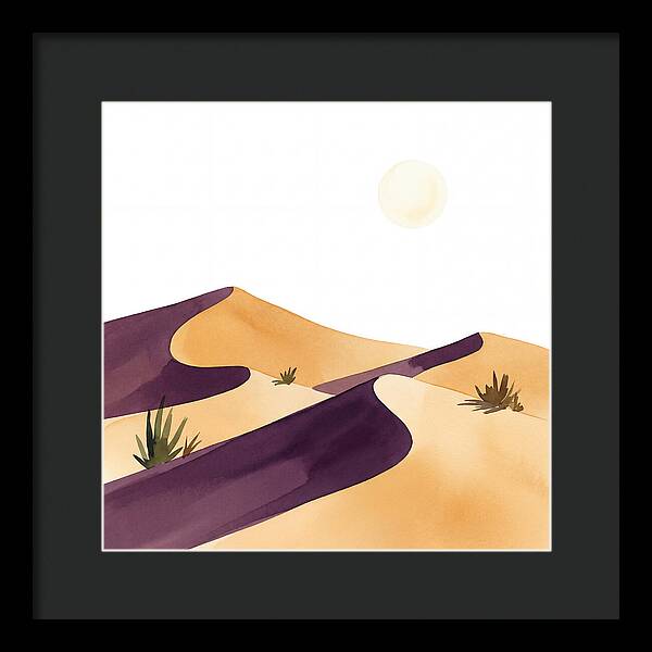 Gentle Curves Of Sand Dunes