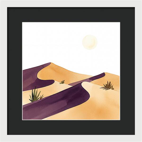 Gentle Curves Of Sand Dunes