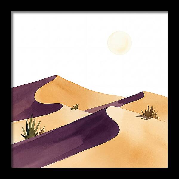 Gentle Curves Of Sand Dunes