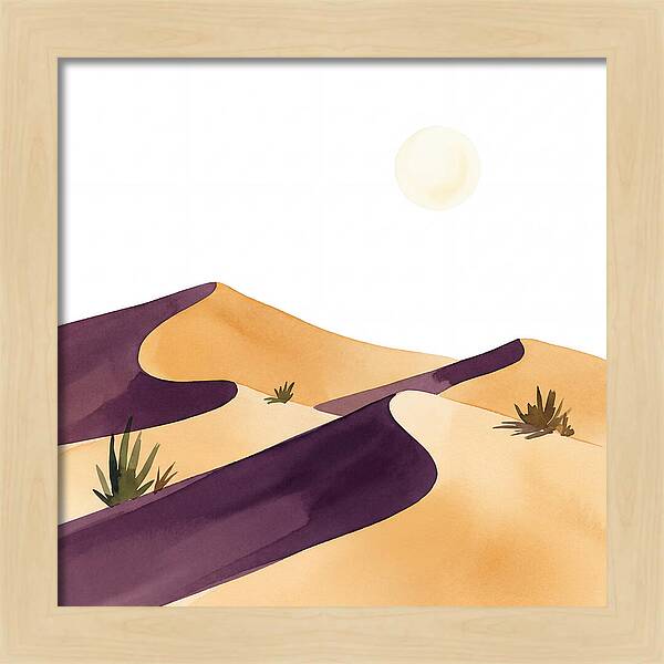 Gentle Curves Of Sand Dunes
