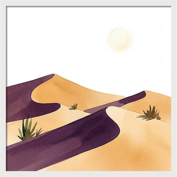 Gentle Curves Of Sand Dunes