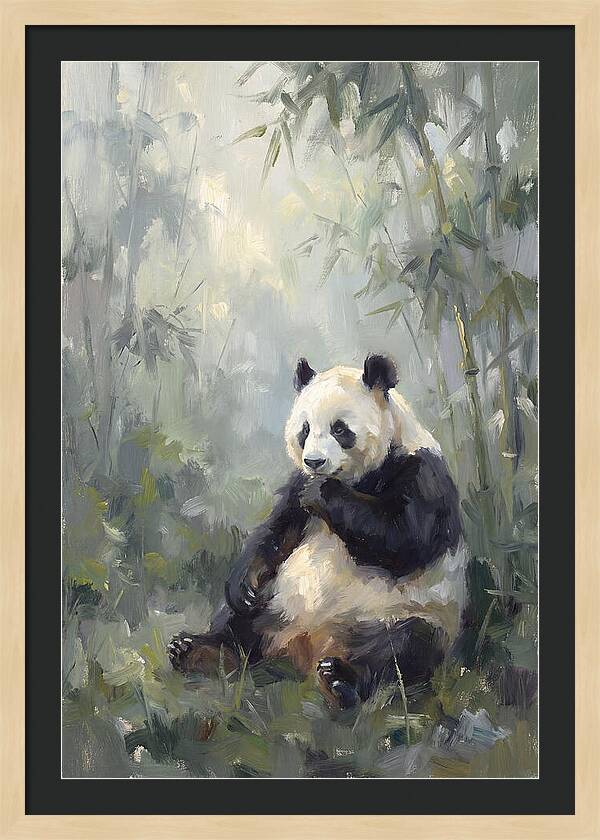 Gentle Giant Among Bamboo