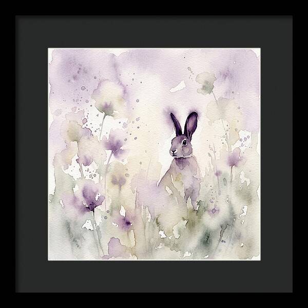 Gentle Rabbit Among Blossoms