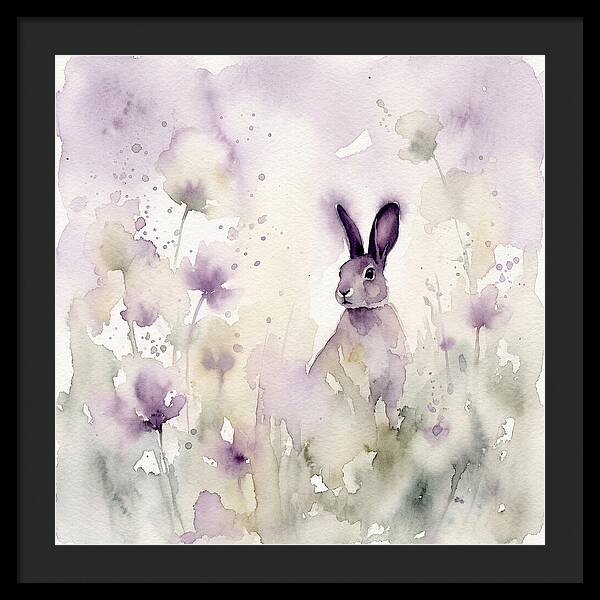 Gentle Rabbit Among Blossoms