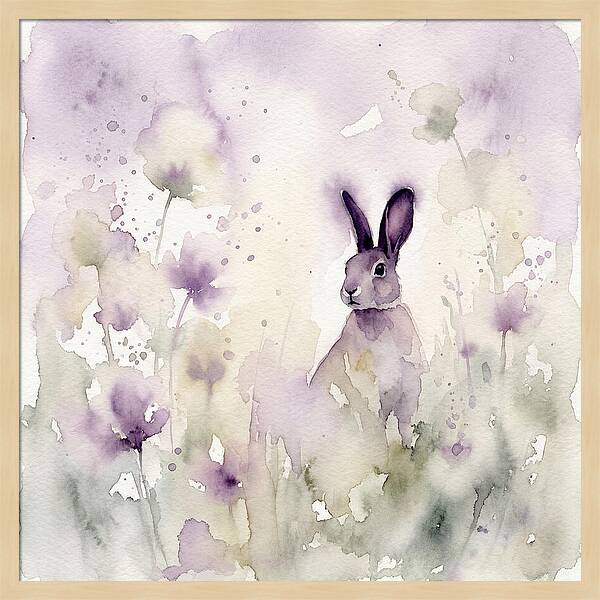 Gentle Rabbit Among Blossoms
