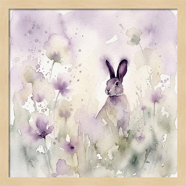 Gentle Rabbit Among Blossoms