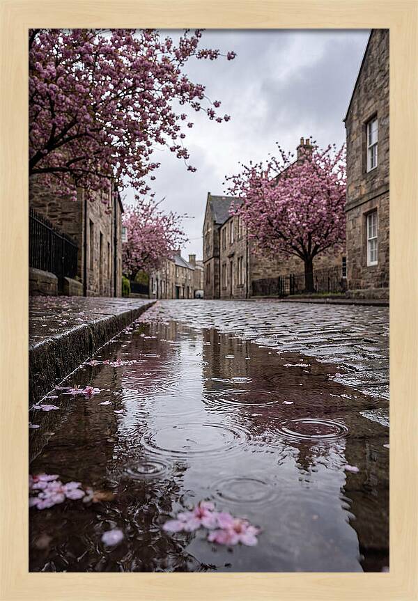 Gentle Rain Over Blossoms