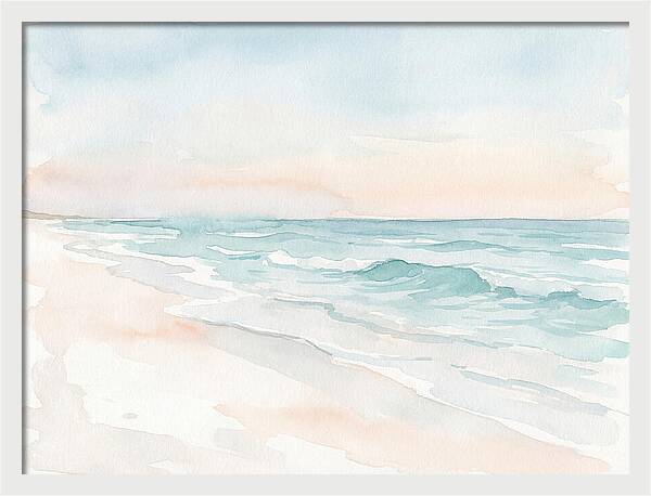 Gentle Waves On White Sands