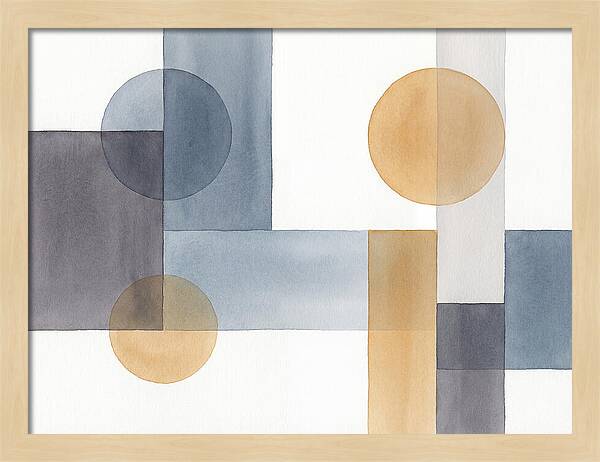 Geometric Harmony In Watercolor