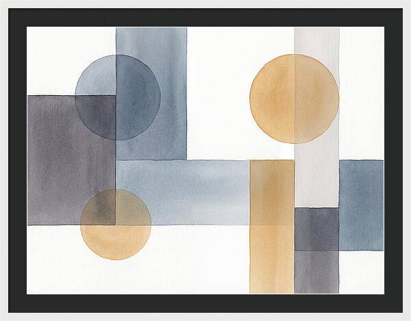 Geometric Harmony In Watercolor