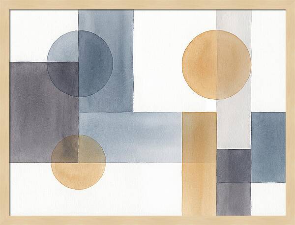Geometric Harmony In Watercolor