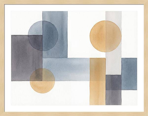 Geometric Harmony In Watercolor