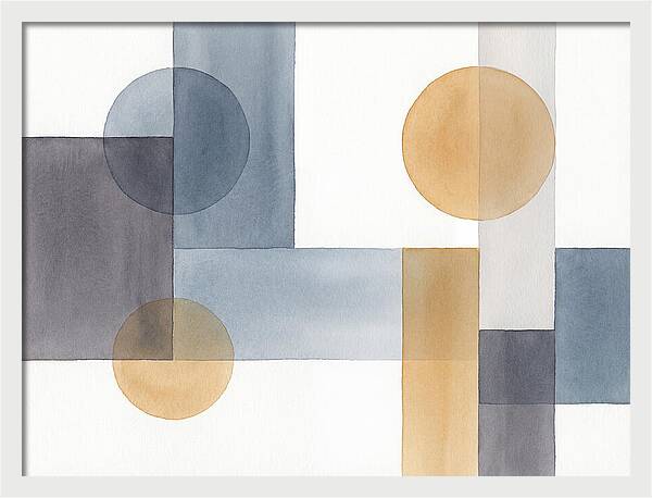 Geometric Harmony In Watercolor