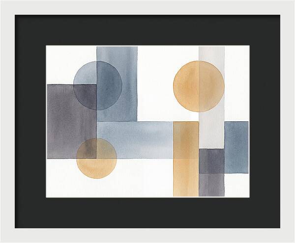 Geometric Harmony In Watercolor