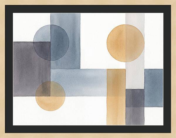 Geometric Harmony In Watercolor