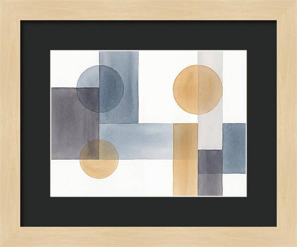 Geometric Harmony In Watercolor