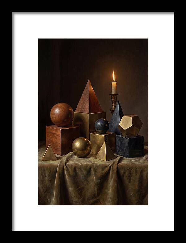 Geometric Shapes And Candlelight