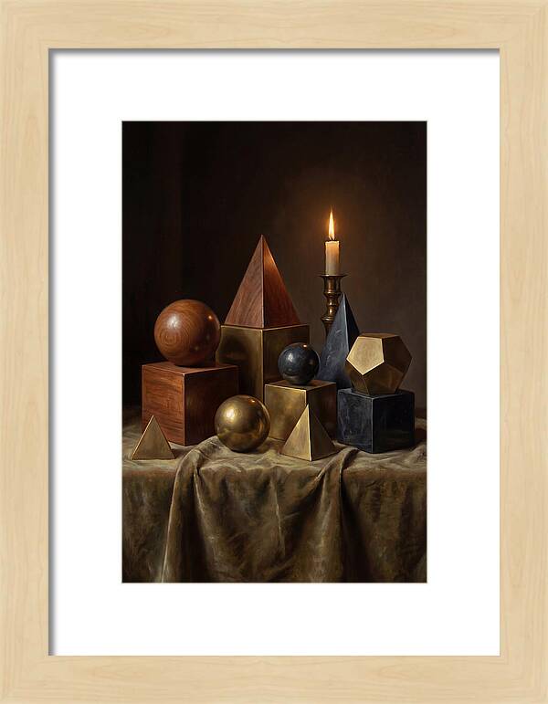 Geometric Shapes And Candlelight