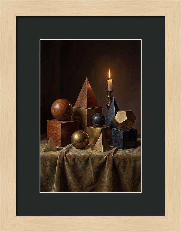Geometric Shapes And Candlelight