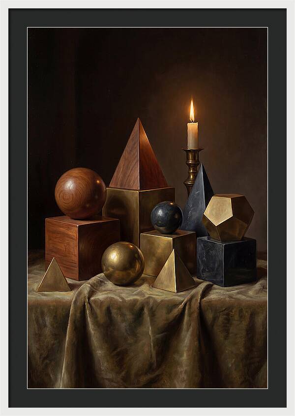 Geometric Shapes And Candlelight