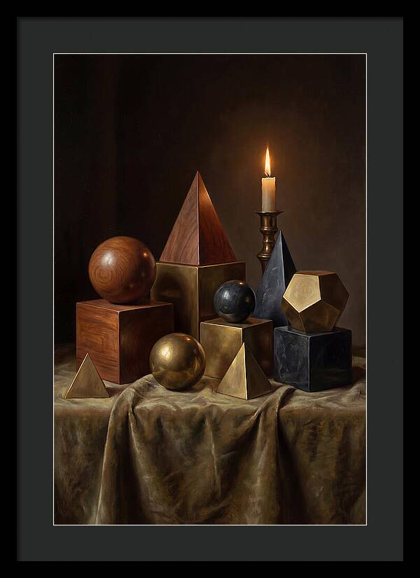 Geometric Shapes And Candlelight