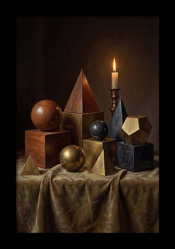 Geometric Shapes And Candlelight