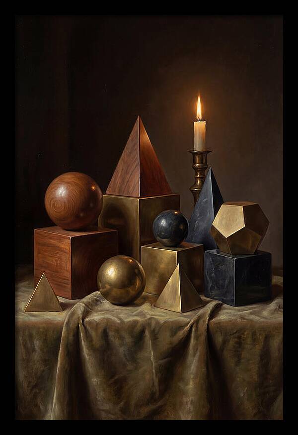 Geometric Shapes And Candlelight