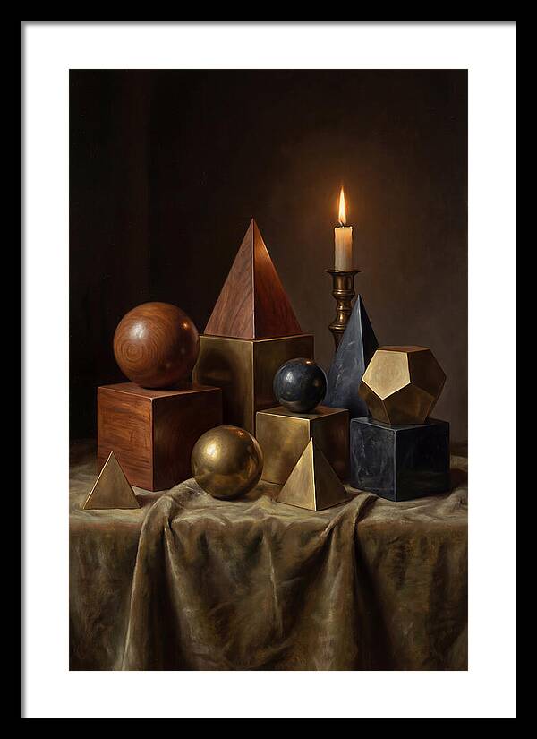 Geometric Shapes And Candlelight