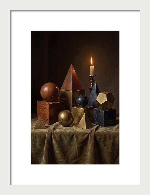 Geometric Shapes And Candlelight