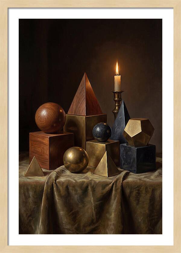 Geometric Shapes And Candlelight