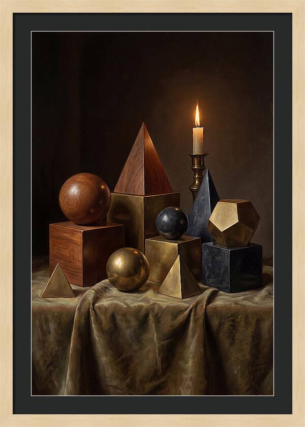 Geometric Shapes And Candlelight