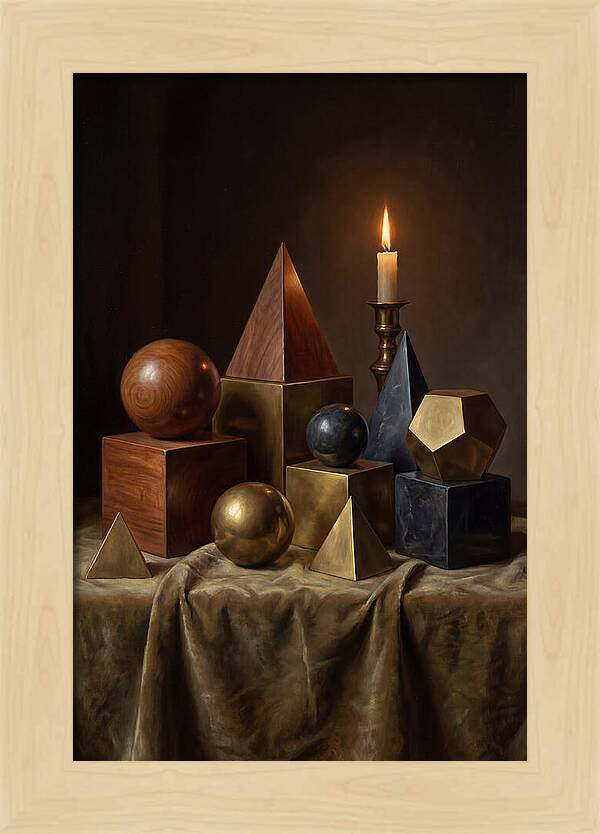 Geometric Shapes And Candlelight