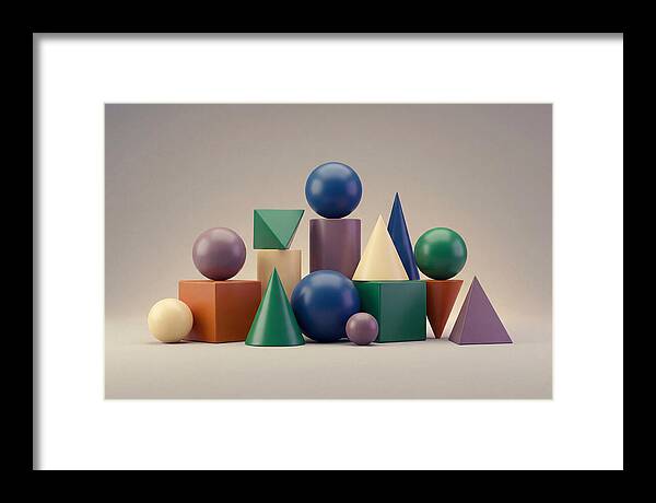 Geometric Shapes In Bold Colors