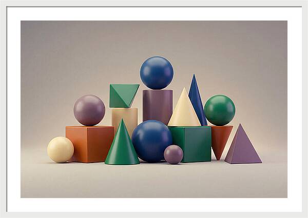 Geometric Shapes In Bold Colors