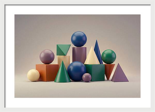 Geometric Shapes In Bold Colors