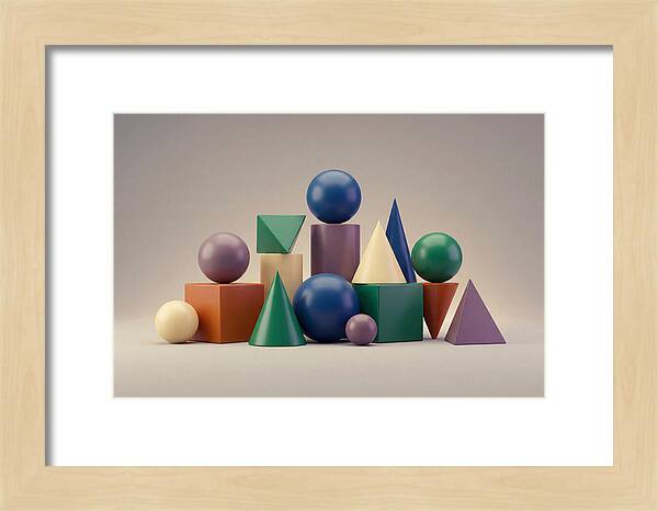 Geometric Shapes In Bold Colors