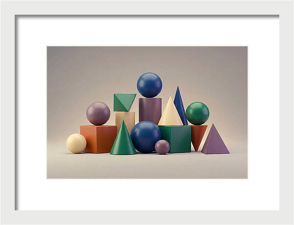Geometric Shapes In Bold Colors