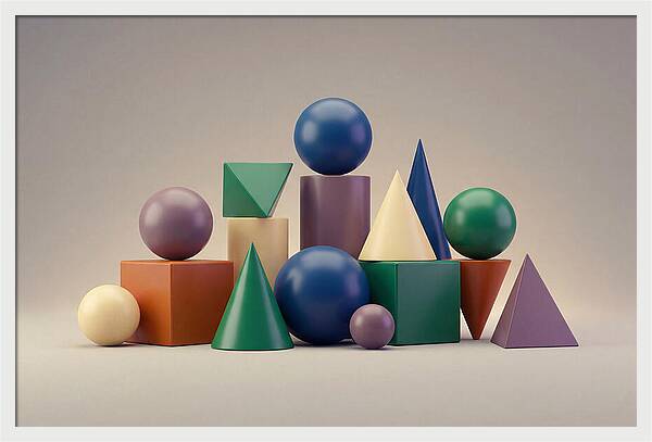 Geometric Shapes In Bold Colors