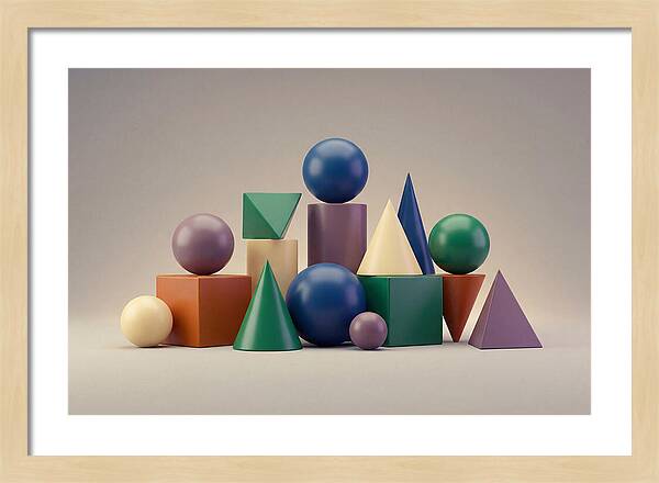 Geometric Shapes In Bold Colors