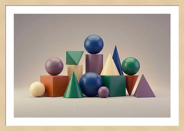 Geometric Shapes In Bold Colors