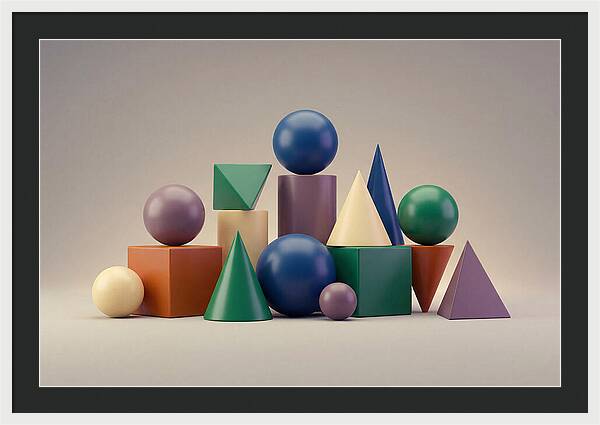 Geometric Shapes In Bold Colors
