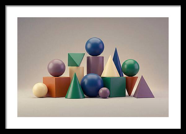 Geometric Shapes In Bold Colors