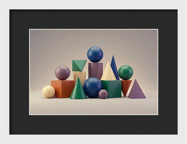 Geometric Shapes In Bold Colors