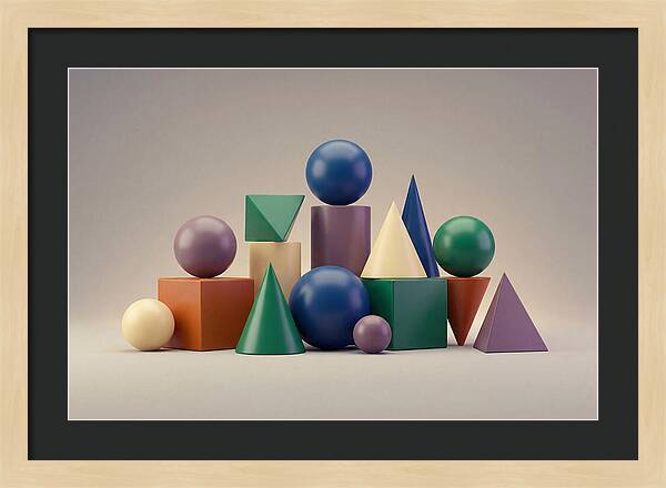 Geometric Shapes In Bold Colors