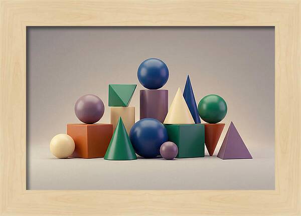 Geometric Shapes In Bold Colors