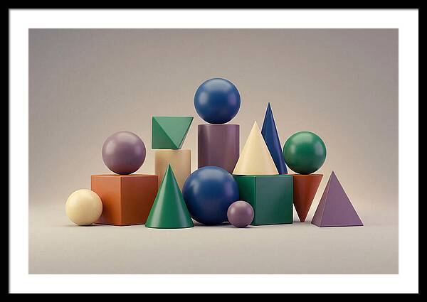 Geometric Shapes In Bold Colors