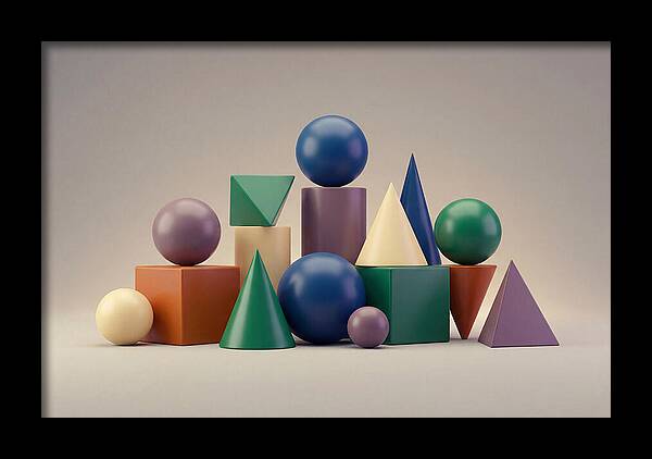 Geometric Shapes In Bold Colors