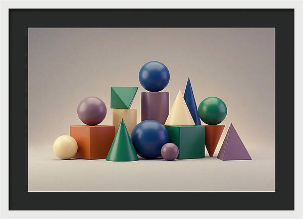 Geometric Shapes In Bold Colors